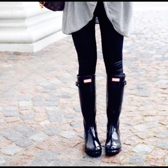 Hunter Shoes - HUNTER Tall Black Glossy Boots